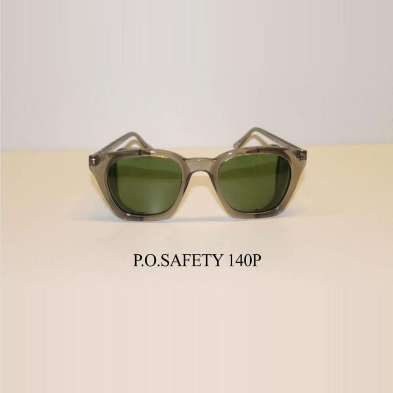 عینک ایمنی P.O.SAFETY 140P لنز سبز رنگ