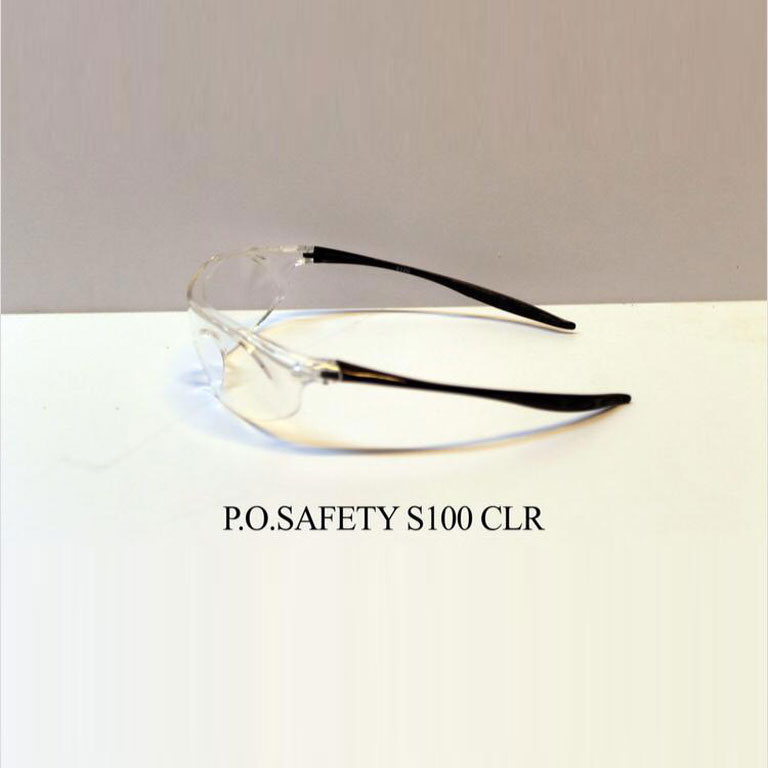 عینک ایمنی HSETOP مدل P.O.SAFETY S100 CLR
