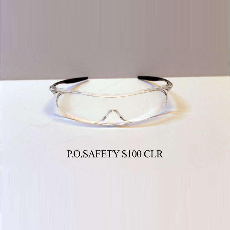 عینک ایمنی HSETOP مدل P.O.SAFETY S100 CLR